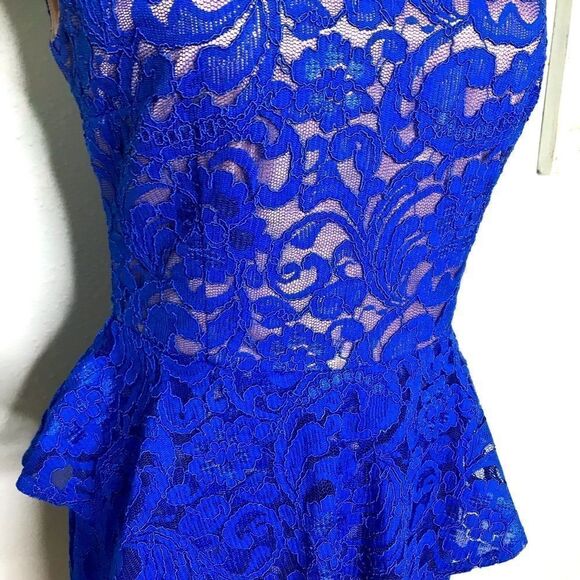 Beautiful Lace Peplum Dress by Explosion - Picture 9 of 13
